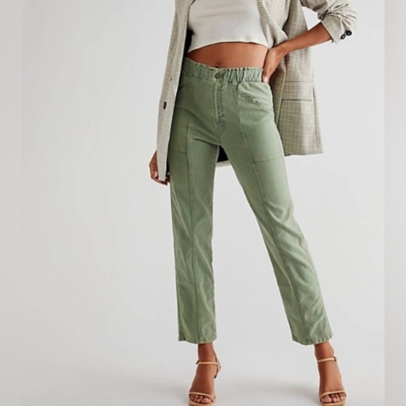 MOTHER Denim - MOTHER The Springy Ankle Pants in Loden Frost Size 33 NEW